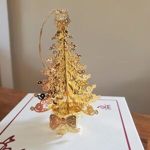 Danbury Mint O' Christmas Tree Electroplated  Ornament NIB